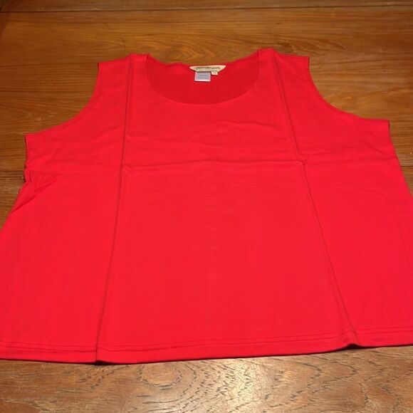Norm Thompson red tank top - Picture 1 of 6